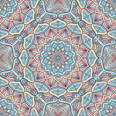 etnik çiçek seamless modeli