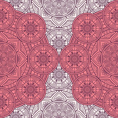 etnik çiçek seamless modeli