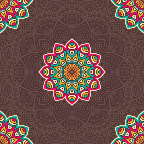 etnik çiçek seamless modeli