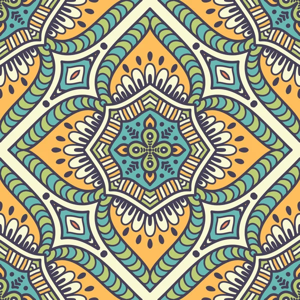 etnik çiçek seamless modeli