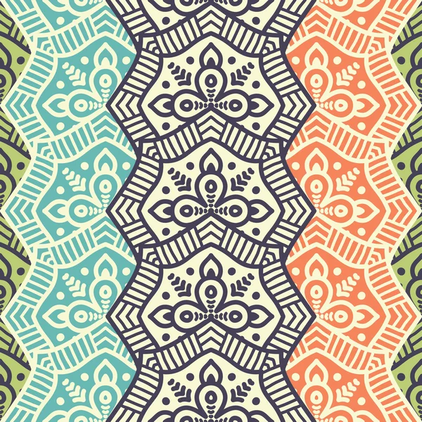 etnik çiçek seamless modeli