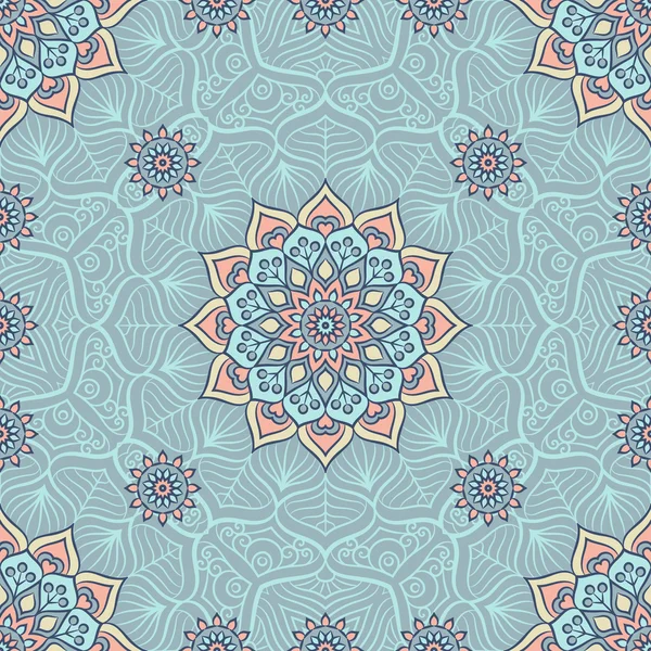 etnik çiçek seamless modeli