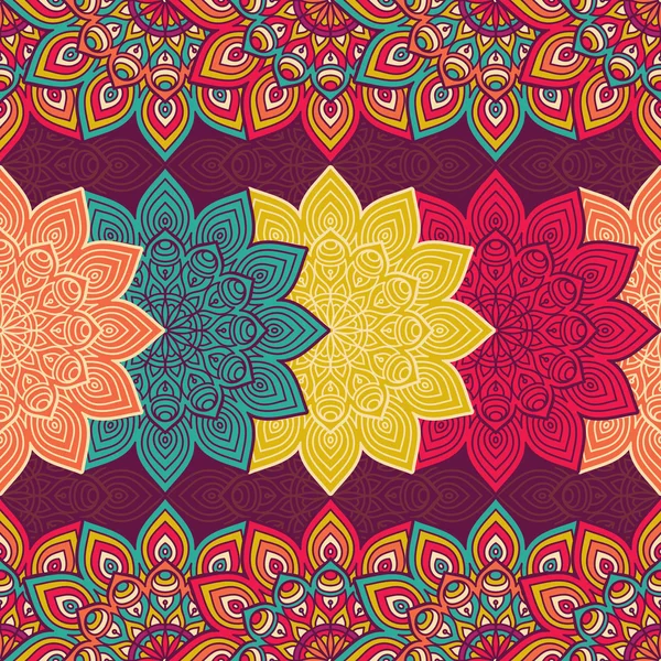 etnik çiçek seamless modeli