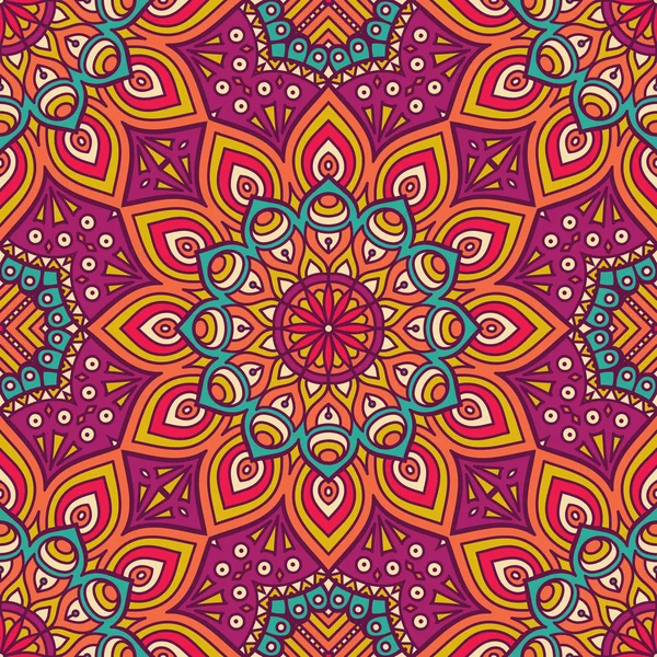 etnik çiçek seamless modeli