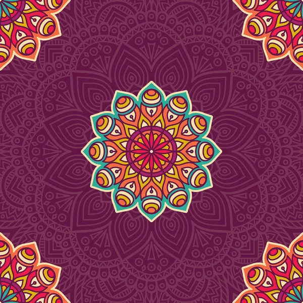 etnik çiçek seamless modeli