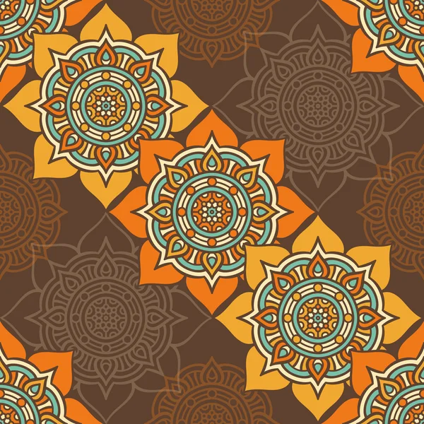 etnik çiçek seamless modeli