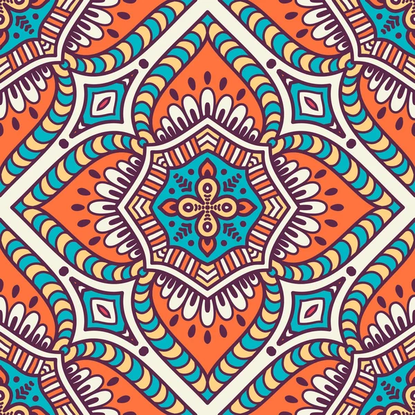 etnik çiçek seamless modeli