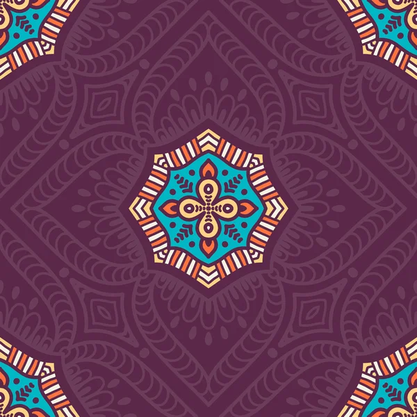 etnik çiçek seamless modeli