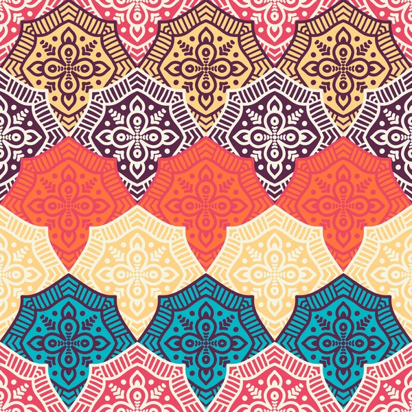 etnik çiçek seamless modeli