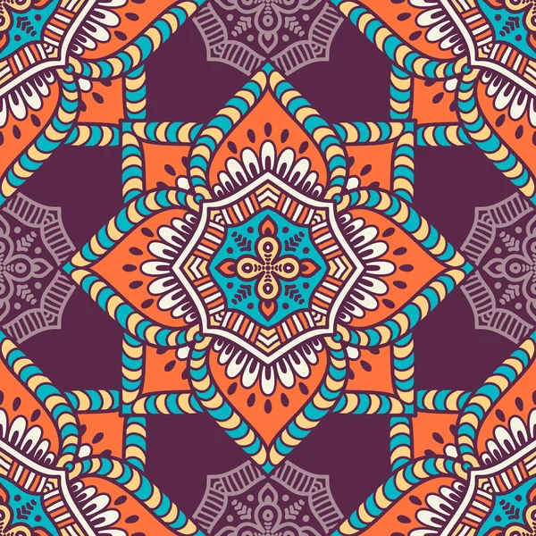 etnik çiçek seamless modeli