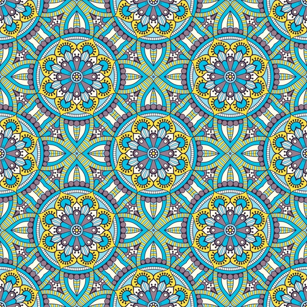 etnik çiçek seamless modeli