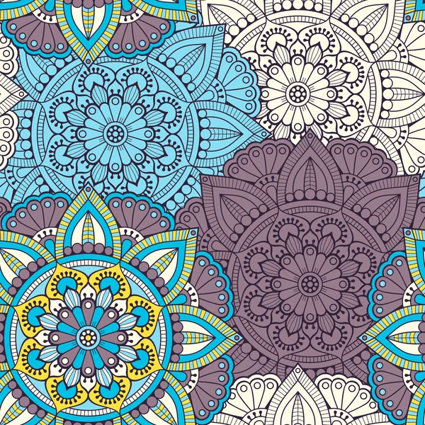 etnik çiçek seamless modeli