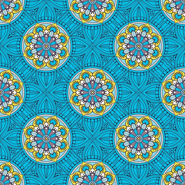 etnik çiçek seamless modeli