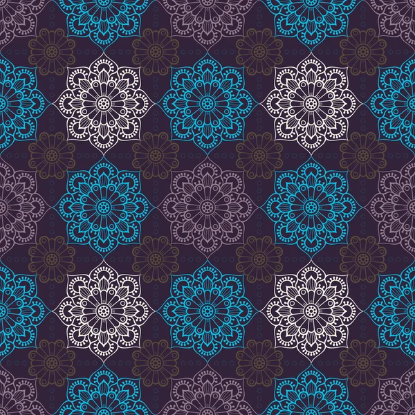 etnik çiçek seamless modeli