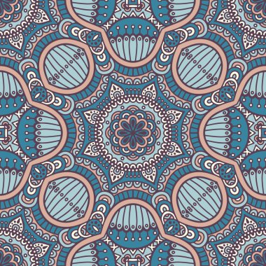 etnik çiçek seamless modeli