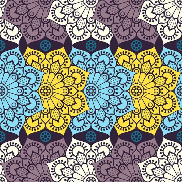 etnik çiçek seamless modeli