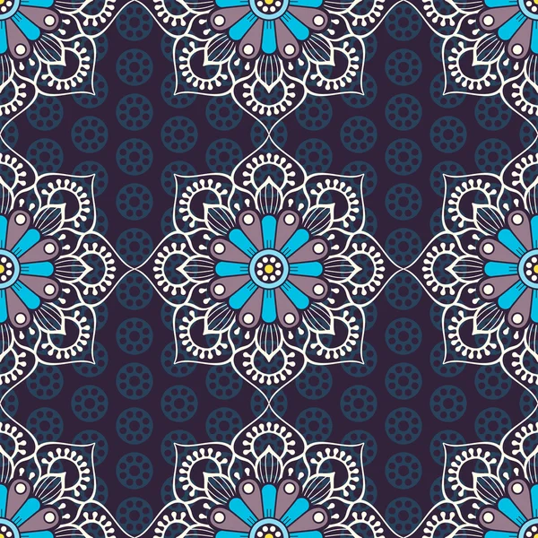 etnik çiçek seamless modeli