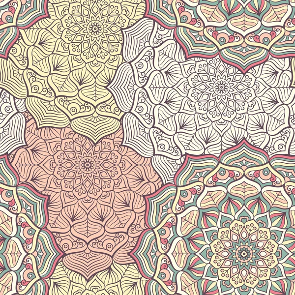 etnik çiçek seamless modeli