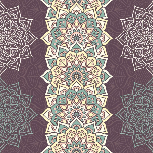 etnik çiçek seamless modeli