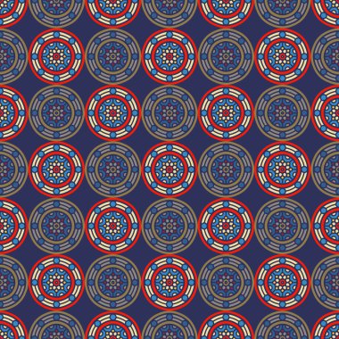 etnik çiçek seamless modeli