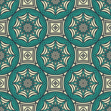 etnik çiçek seamless modeli