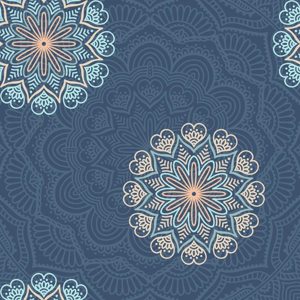 etnik çiçek seamless modeli