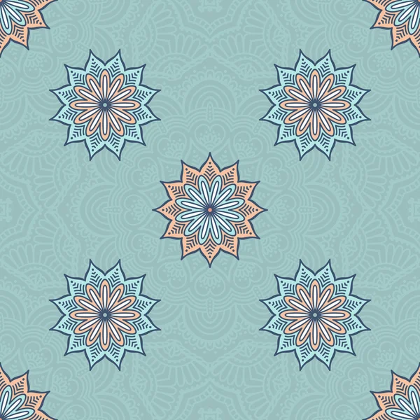 etnik çiçek seamless modeli