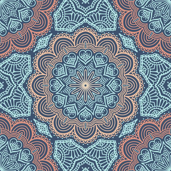 etnik çiçek seamless modeli