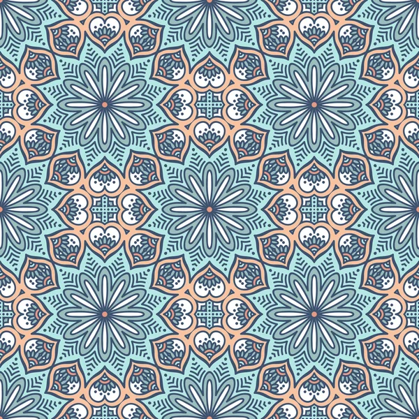 etnik çiçek seamless modeli