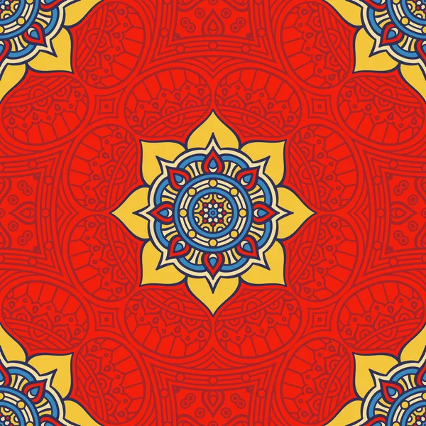 etnik çiçek seamless modeli