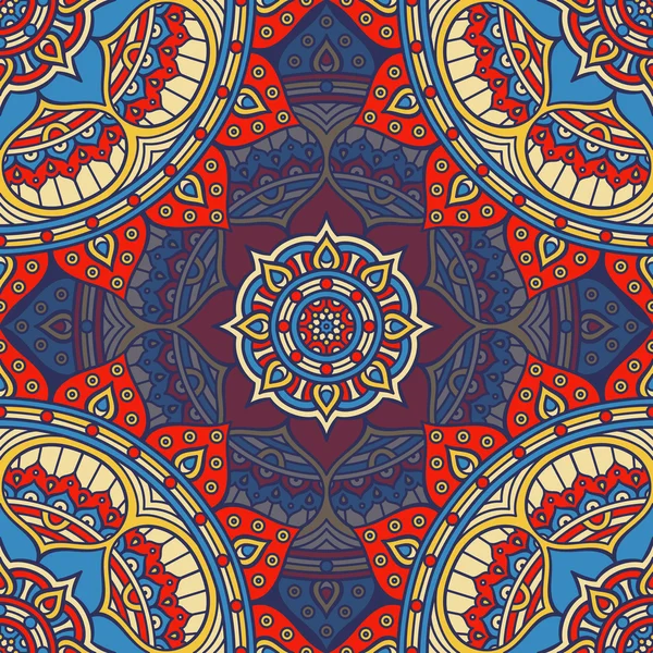 etnik çiçek seamless modeli