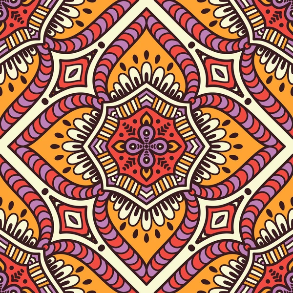 etnik çiçek seamless modeli