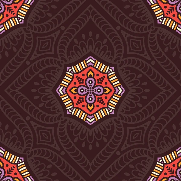 etnik çiçek seamless modeli