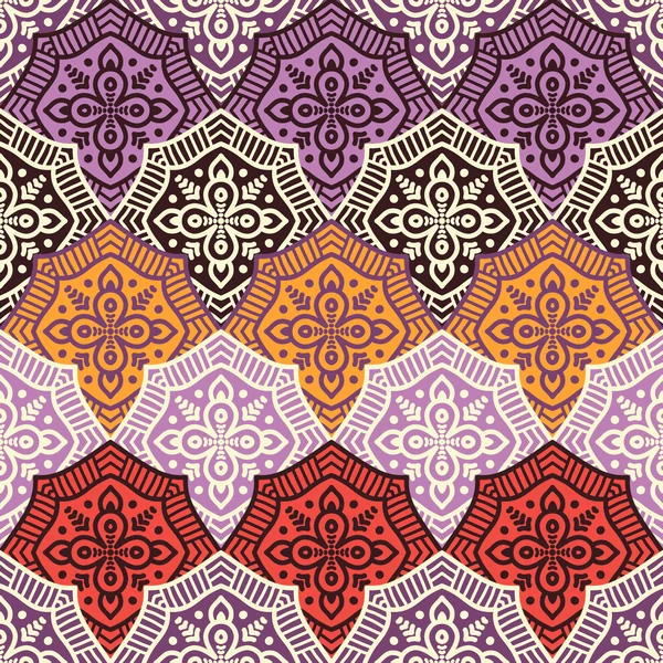 etnik çiçek seamless modeli