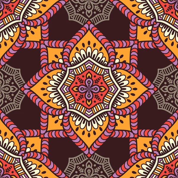 etnik çiçek seamless modeli