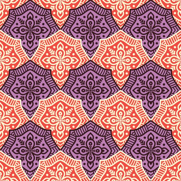 etnik çiçek seamless modeli