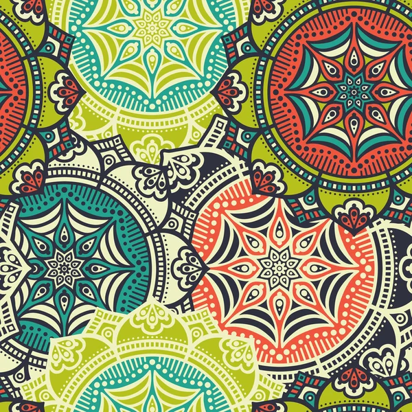 etnik çiçek seamless modeli