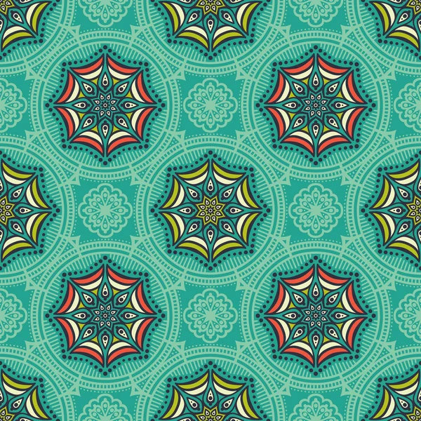 etnik çiçek seamless modeli