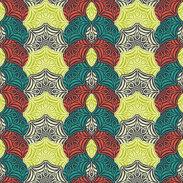 etnik çiçek seamless modeli