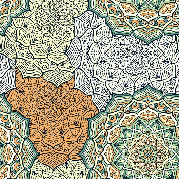 etnik çiçek seamless modeli