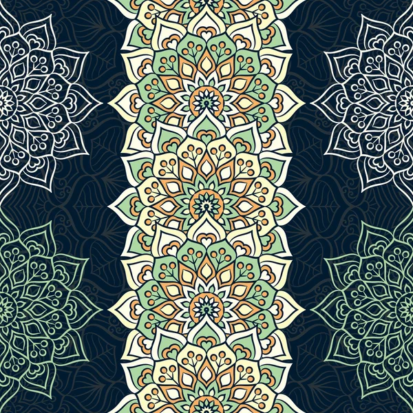 etnik çiçek seamless modeli