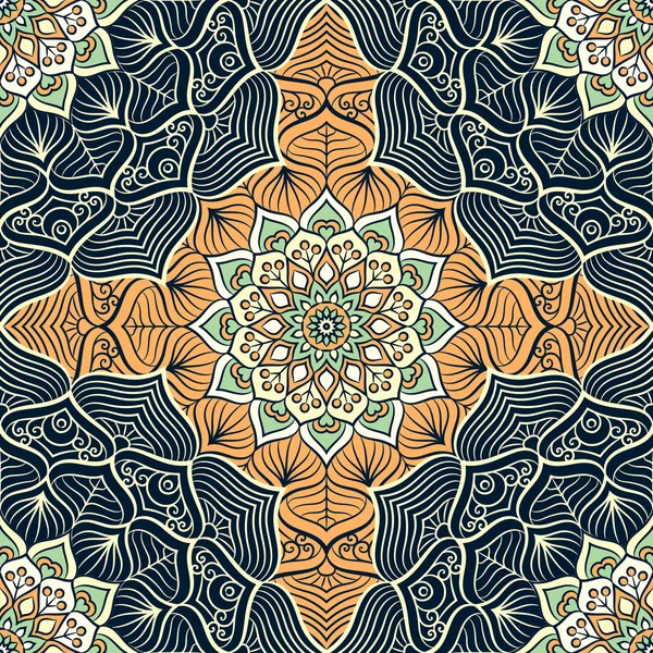 etnik çiçek seamless modeli