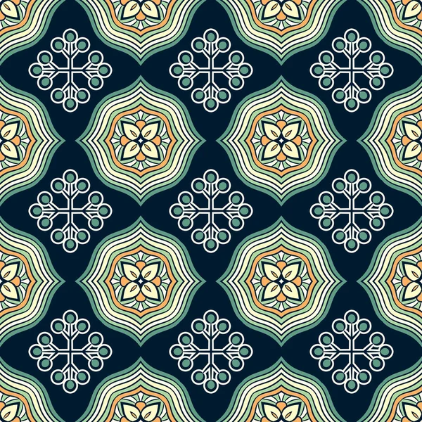 etnik çiçek seamless modeli