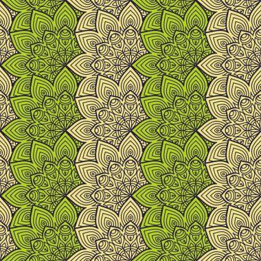 etnik çiçek seamless modeli