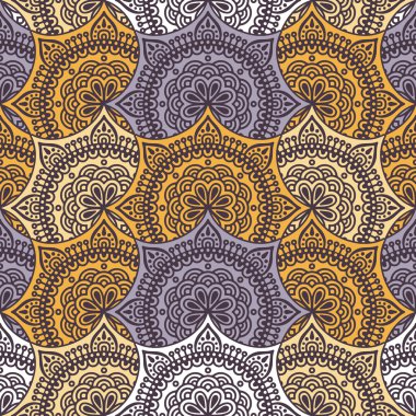 etnik çiçek seamless modeli