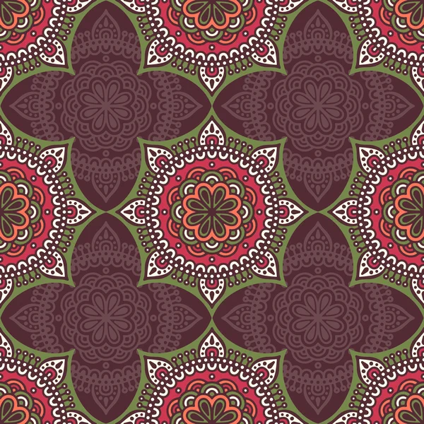 etnik çiçek seamless modeli