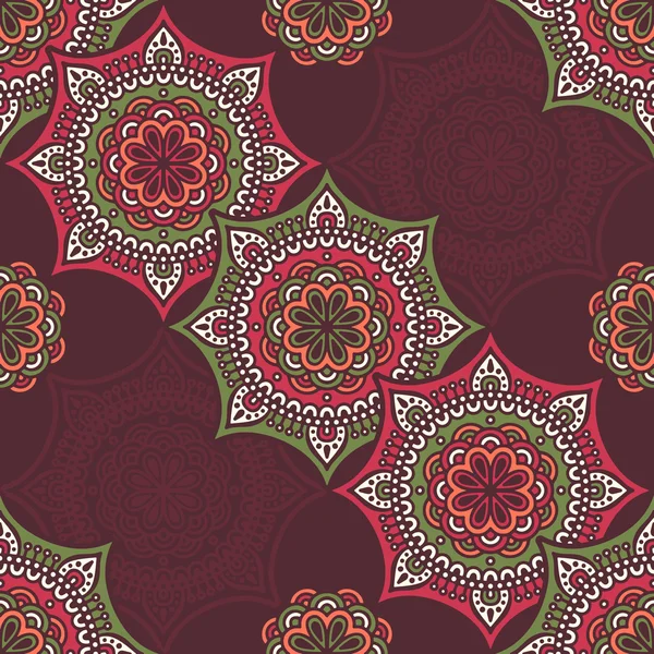 etnik çiçek seamless modeli