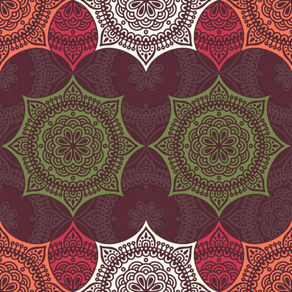 etnik çiçek seamless modeli