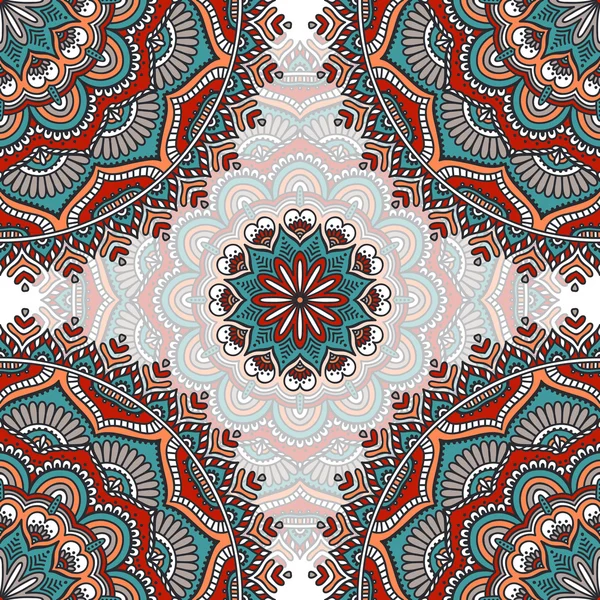 etnik çiçek seamless modeli