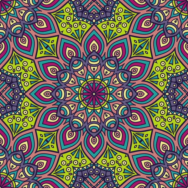 etnik çiçek seamless modeli